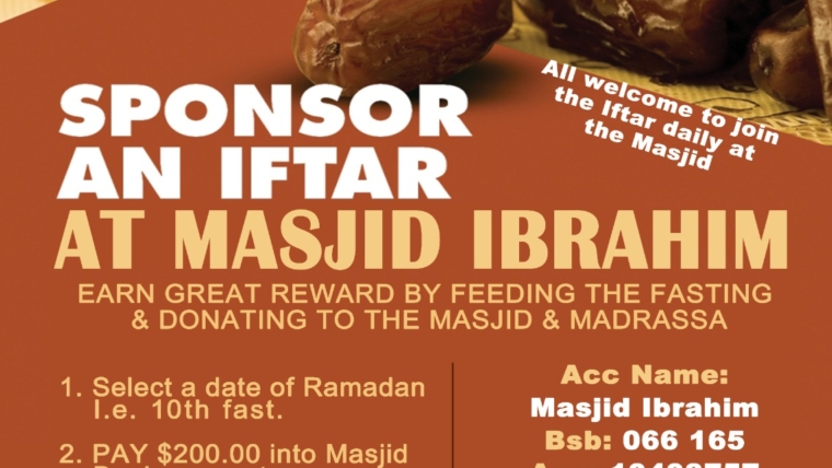 Sponsor An Iftar