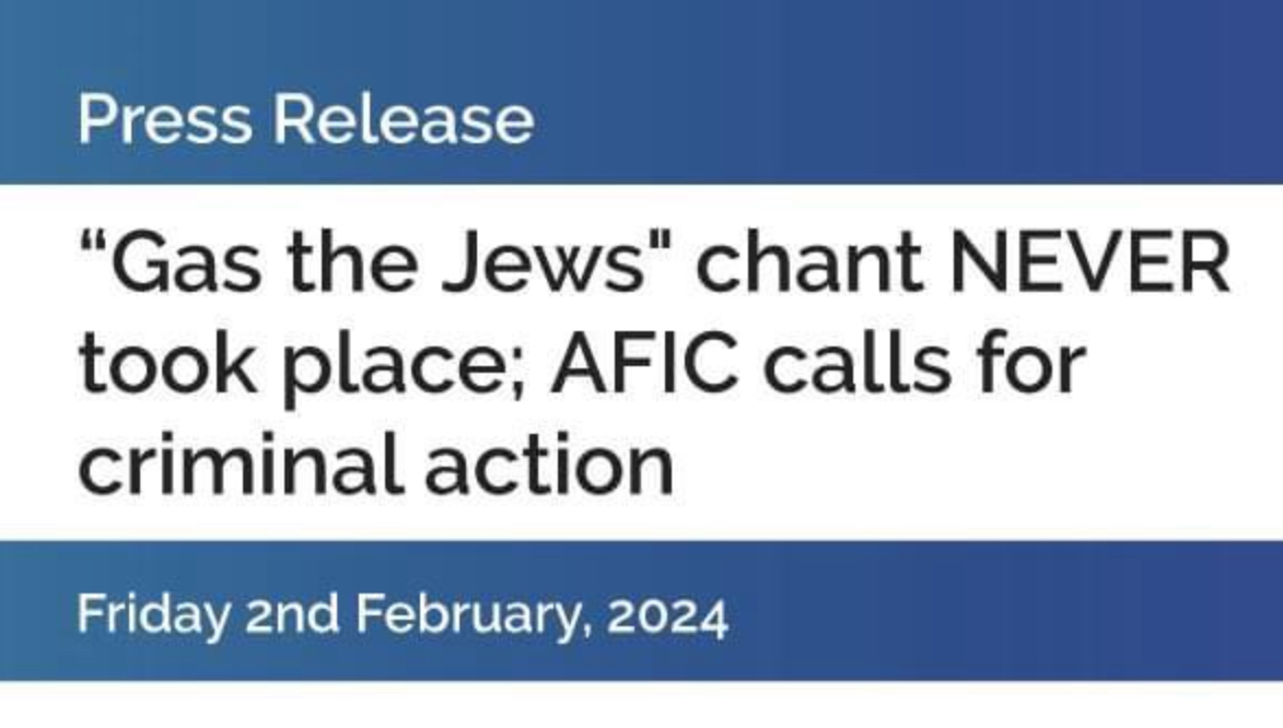 AFIC Media Statement: Call for criminal action